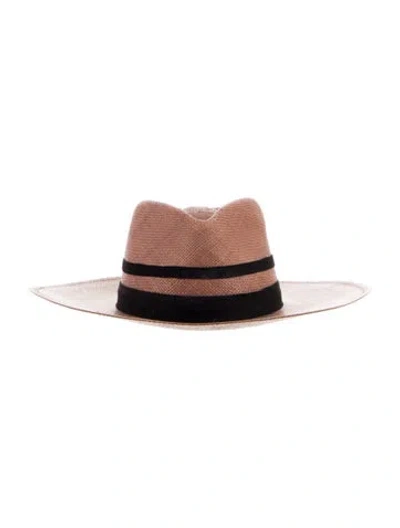 Pre-owned Janessa Leone Straw Sun Hat