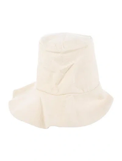 Pre-owned Janessa Leone Summer Hat In Neutral