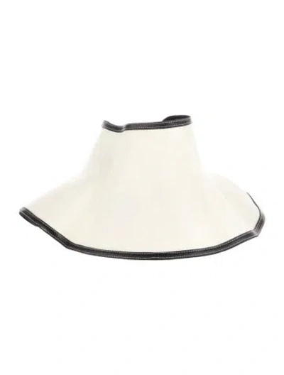 Pre-owned Janessa Leone Sun Hat In Neutrals