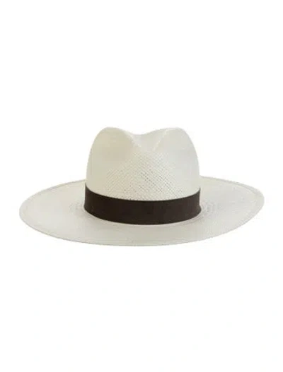 Pre-owned Janessa Leone Sun Hat W/tags In Neutral