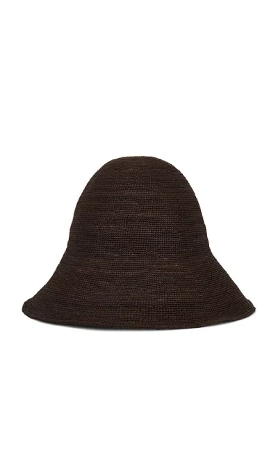 Janessa Leone Teagan Bucket Hat In Brown