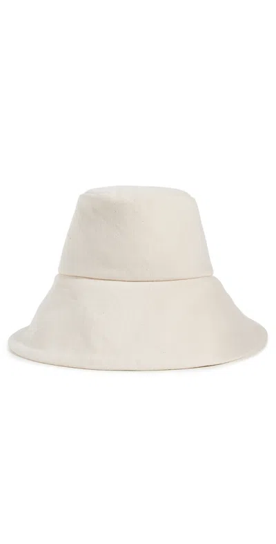 Janessa Leone Walker Canvas Hat Off White