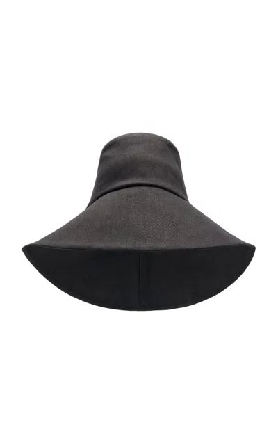Janessa Leone Walker Cotton Bucket Hat In Gray