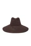 Janessa Leone Waverly Bucket Hat In Brown
