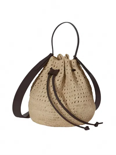 Janessa Leone Women's Cami Bag In Natural/ Brown In Multi