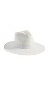 Janessa Leone Women's Hamilton Straw Hat In Bleach In White