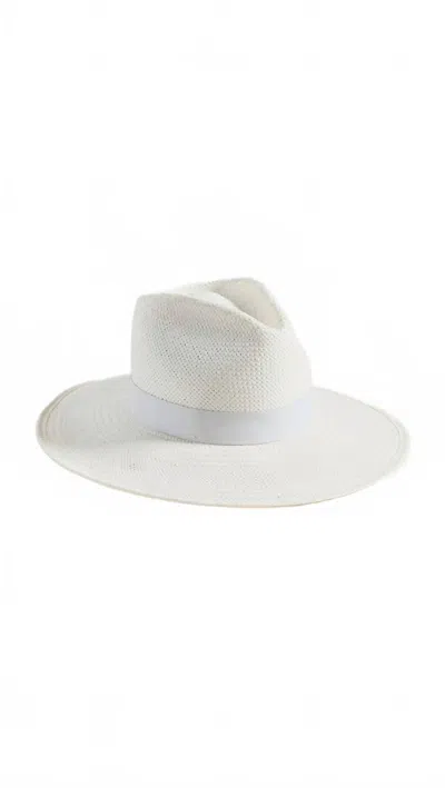 Janessa Leone Women's Hamilton Straw Hat In Bleach In White