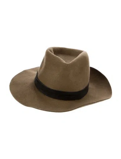 Pre-owned Janessa Leone Women Hat In Brown