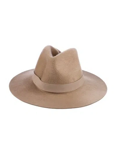Pre-owned Janessa Leone Women's Ross Hat In Neutral