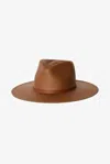 Janessa Leone Sherman Straw Effect Hat In Brown