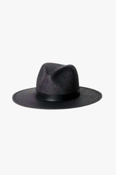 Janessa Leone Women's Simone Fedora Shape Hat In Black