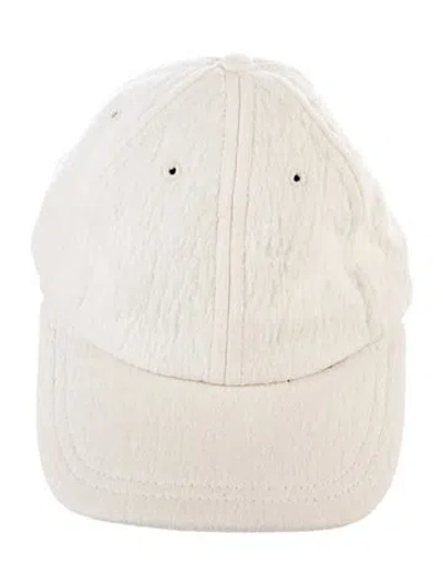 Pre-owned Janessa Leone Womens' Cotton Baseball Hat In Neutral