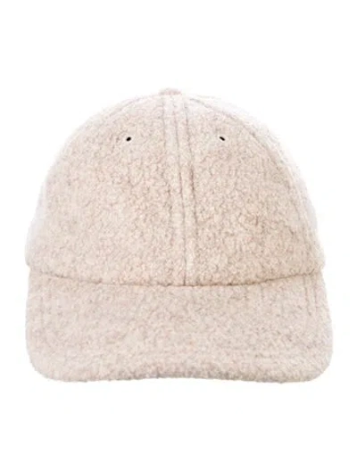 Pre-owned Janessa Leone Wool Baseball Cap In Neutral