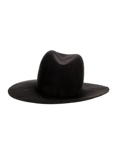 Pre-owned Janessa Leone Wool Hat In Neutral