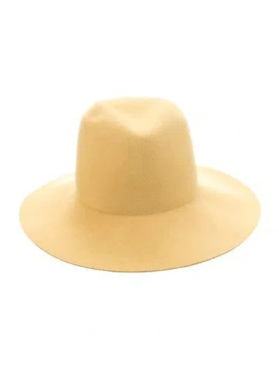 Pre-owned Janessa Leone Wool Hat In Neutral