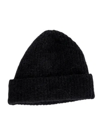Pre-owned Janessa Leone Woven Beanie In Blue
