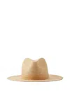 Janessa Leone Woven Fedora Hat In Brown
