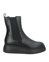 Janet & Janet Woman Ankle Boots Black Size 11 Leather