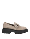 Janet & Janet Woman Loafers Beige Size 8 Leather In Sand