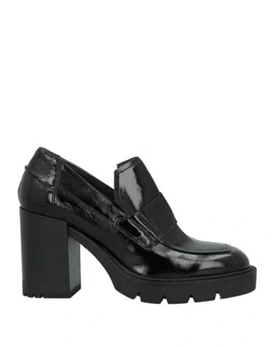 Janet & Janet Woman Loafers Black Size 6 Soft Leather
