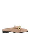 Janet & Janet Woman Mules & Clogs Light Brown Size 6 Leather In Beige