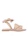 Janet & Janet Woman Sandals Blush Size 8 Leather In Pink
