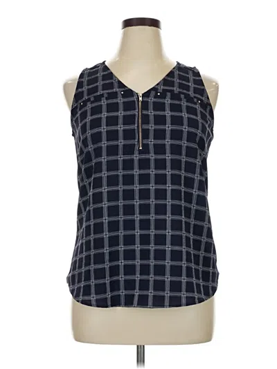Pre-owned Janet Chung Sleeveless Blouse In Blue