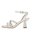 Janet & Janet Sandals White In Bianco Chiari E Naturali