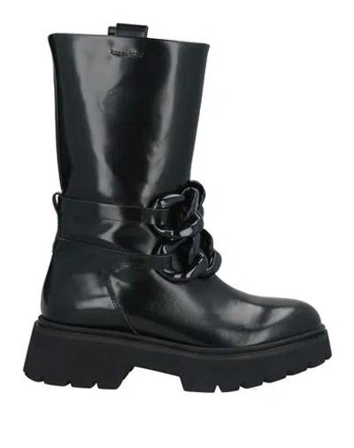 Janet & Janet Woman Ankle Boots Black Size 7 Leather