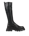 Janet & Janet Woman Boot Black Size 10 Leather In Black