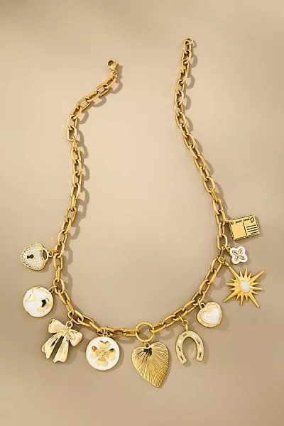 Janey Bee Jems Rolo Chain One-of-a-kind Charm Necklace In Multi