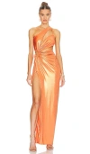 J.angelique Mahala Dress In Metallic Orange