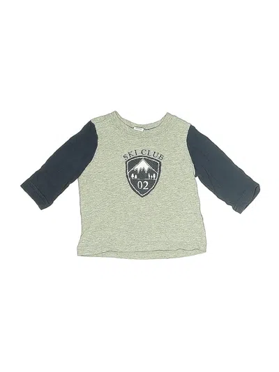 Pre-owned Janie And Jack Babies' 3/4 Sleeve T-shirt In Green