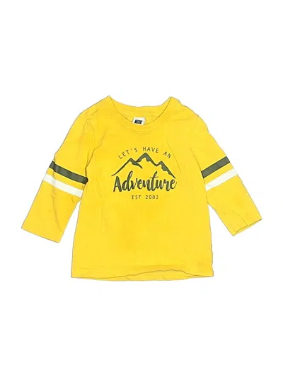 Pre-owned Janie And Jack Babies' 3/4 Sleeve T-shirt In Yellow