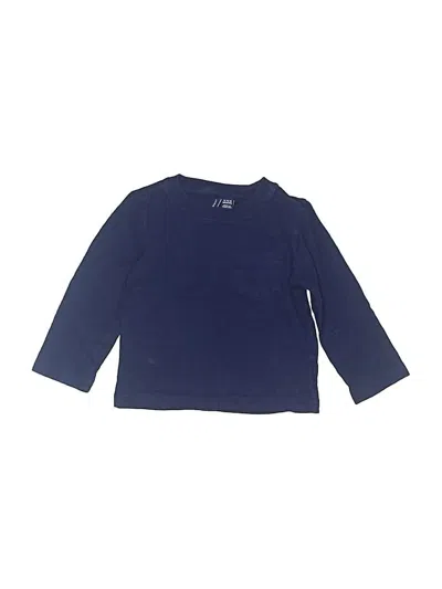 Pre-owned Janie And Jack Kids' 3/4 Sleeve T-shirt In Blue