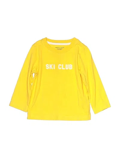 Pre-owned Janie And Jack Kids' 3/4 Sleeve T-shirt In Yellow