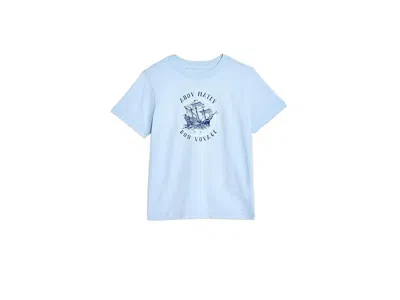 Janie And Jack Ahoy Graphic T-shirts (toddler/little Kid/big Kid) Boy's T Shirt Blue : 2 Toddler, Cotton