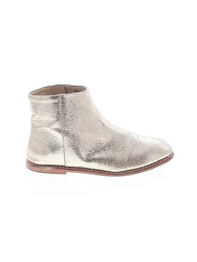 Pre-owned Janie And Jack Kids' Ankle Boots In Gold