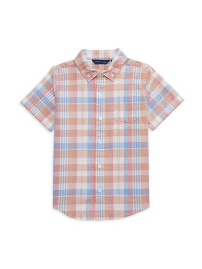 Janie And Jack Baby Boy's, Little Boy's & Boy's Plaid Button Up Shirt In Purple