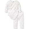 Janie And Jack Baby Bunny Pointelle Wrap Matching Set In White