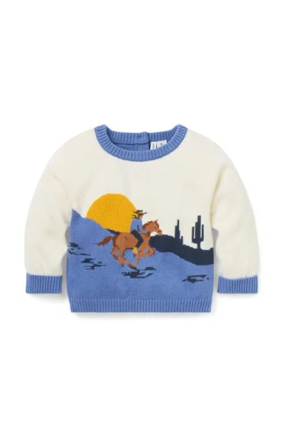 Janie And Jack Baby Cowboy Sweater In Multi