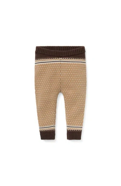 Janie And Jack Baby Fair Isle Sweater Pant In Brown