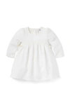 Janie And Jack Baby Floral Quilted Dress In White