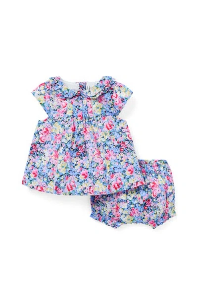 Janie And Jack Baby Floral Ruffle Collar Matching Set In Multi