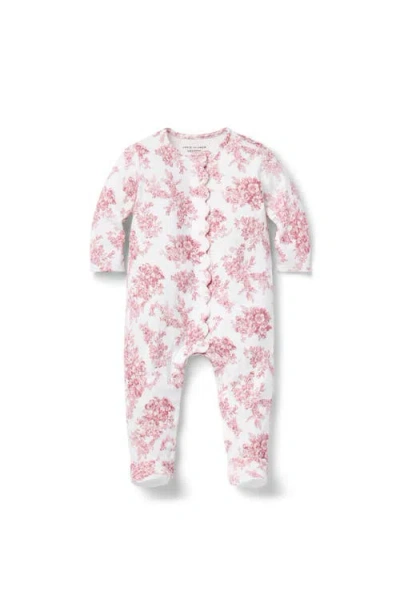 Janie And Jack Baby Floral Toile Footed One-piece In Multi