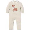 Janie And Jack Baby Fox One-piece In Neutral