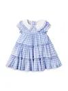 JANIE AND JACK BABY GIRL'S GINGHAM COLLARED DRESS