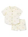 JANIE AND JACK BABY GIRL'S GRAPHIC LINEN & COTTON-BLEND SHIRT & SHORTS SET