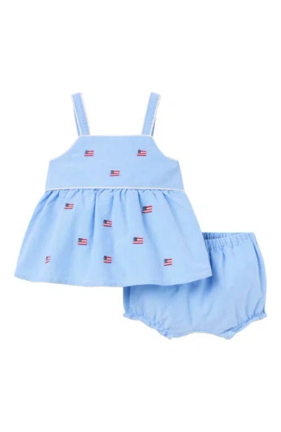 Janie And Jack Baby Girls Flag Icon Set In Blue