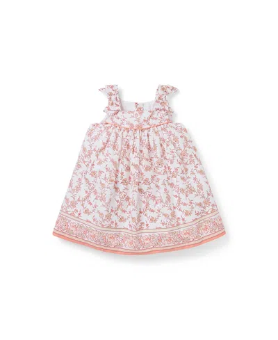 Janie And Jack Baby Girls' Floral Border Dress - Baby